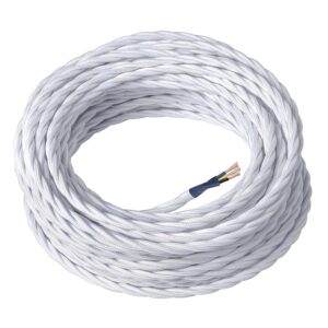 Amarcords - Cavo elettrico tessile colore BIANCO