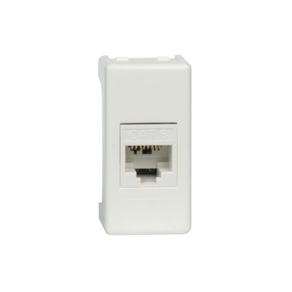 FANTON 23713-37 Presa dati RJ45 UTP 180° cat.6 crimpaggio senza utensile con adattatore