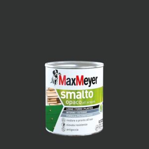 Maxmeyer Smalto All'Acqua Poliuretanico Opaco Nero 0