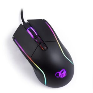 CoolBox DeepDarth - Mouse da gioco ottico con 9 modalità di illuminazione RGB