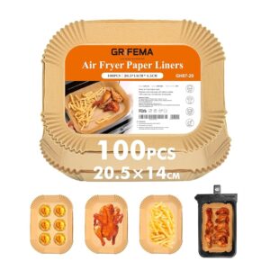 GRIFEMA Carta Forno per Friggitrice ad Aria 100 Pezzi