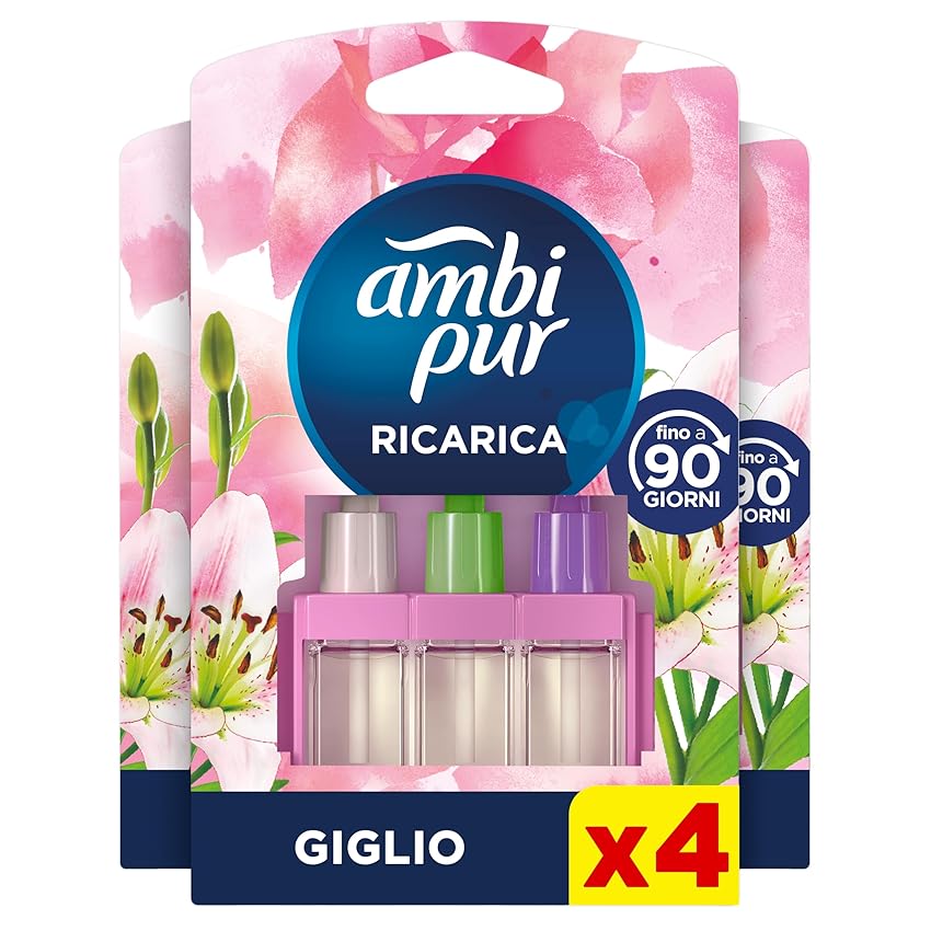 Ambipur 3Volution Giglio e Brezza Ricarica Deodorante Elettrico 80 ml Ambipur 3Volution Giglio e Brezza Ricarica Deodorante Elettrico 80 ml