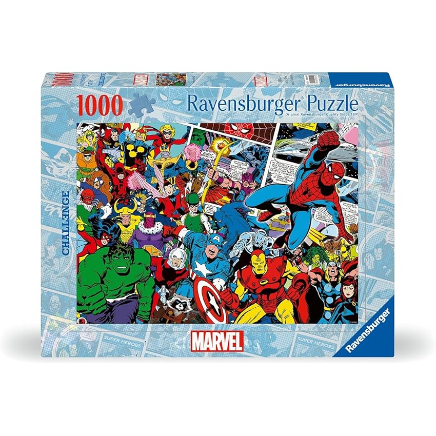Ravensburger - Puzzle 1000 Pezzi Marvel Challenge | Puzzle Marvel Adulti E Bambini Ravensburger - Puzzle 1000 Pezzi Marvel Challenge | Puzzle Marvel Adulti E Bambini