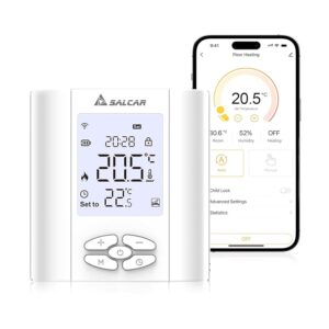 SALCAR Termostato intelligente per riscaldamento Wi-Fi