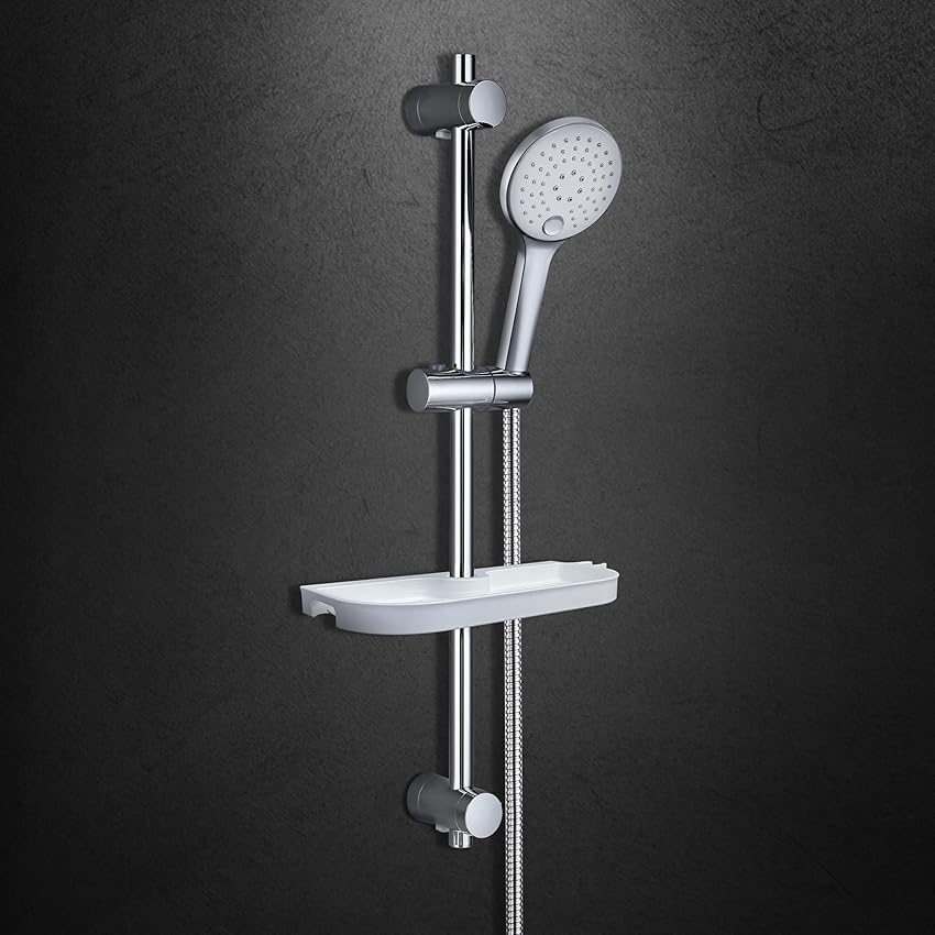 Görbach Colonna doccia Cromata 70 cm in Acciaio Inox 304 a Parete con Mensola Doccia Görbach Colonna doccia Cromata 70 cm in Acciaio Inox 304 a Parete con Mensola Doccia