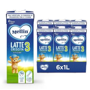 Mellin 3 - Latte di Crescita Liquido per Bambini dal 1° anno compiuto al 2° anno