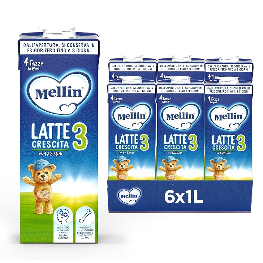 Mellin 3 - Latte di Crescita Liquido per Bambini dal 1° anno compiuto al 2° anno Mellin 3 - Latte di Crescita Liquido per Bambini dal 1° anno compiuto al 2° anno