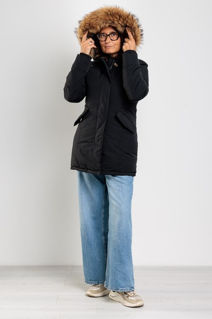 Parka Donna Casual Giubbotto Invernale Eskimo Neve Piumino Pelliccia VEQUE