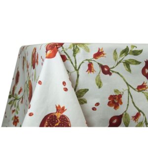 BIANCHERIAWEB Tovaglia Cucina e Salotto Fantasia Melograno Made in Italy Copri Tavolo in 100% Cotone