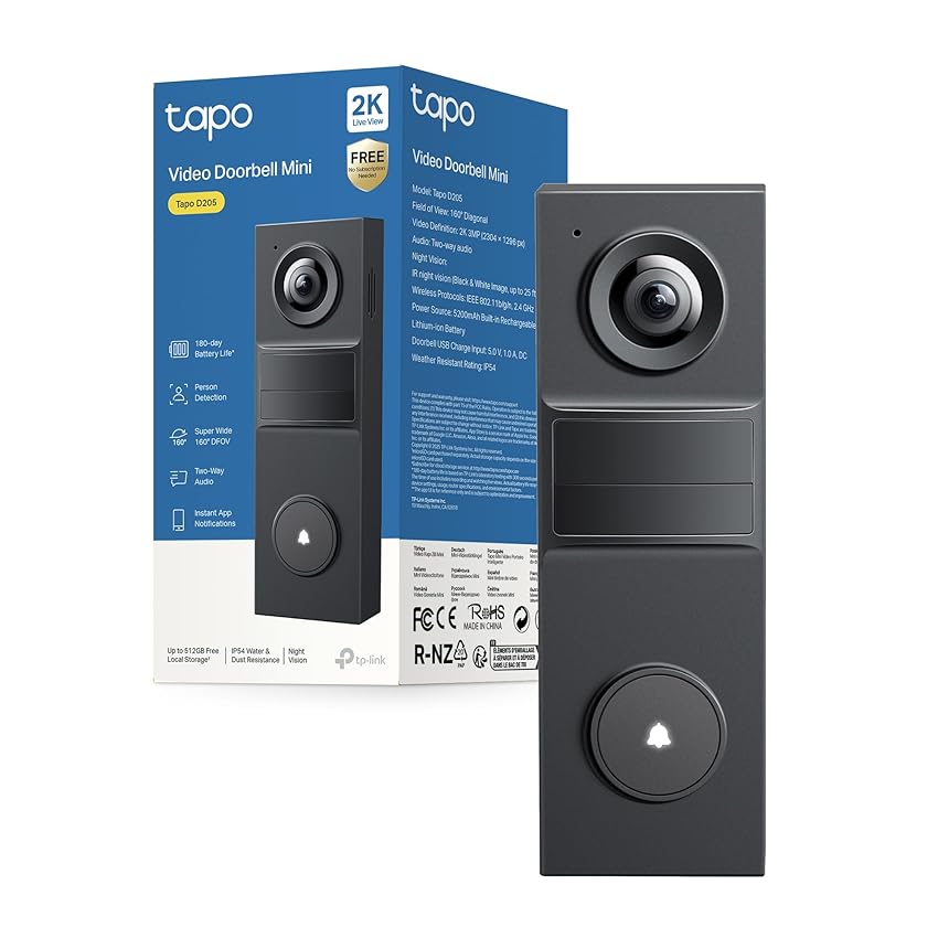 Tapo D205 Videocitofono 2K 3MP