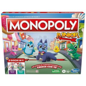 Hasbro Gaming Monopoly Junior - 2 Giochi in 1