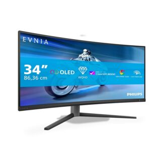 PHILIPS Evnia 34M2C6500AM - Monitor curvo OLED WQHD da 34 pollici