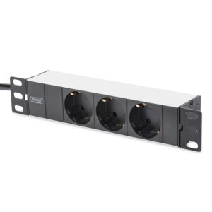 DIGITUS DN-95411 - Ciabatta a 3 prese - 1U - 10 pollici (254 mm)