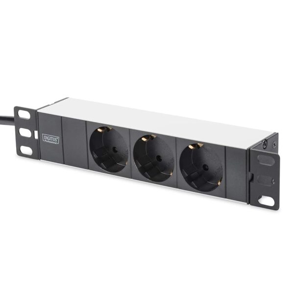 DIGITUS DN-95411 - Ciabatta a 3 prese - 1U - 10 pollici (254 mm)