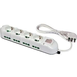 FANTON 48132-B Multipresa elettrica 12 posti con 4 prese universali e 8 prese bivalenti