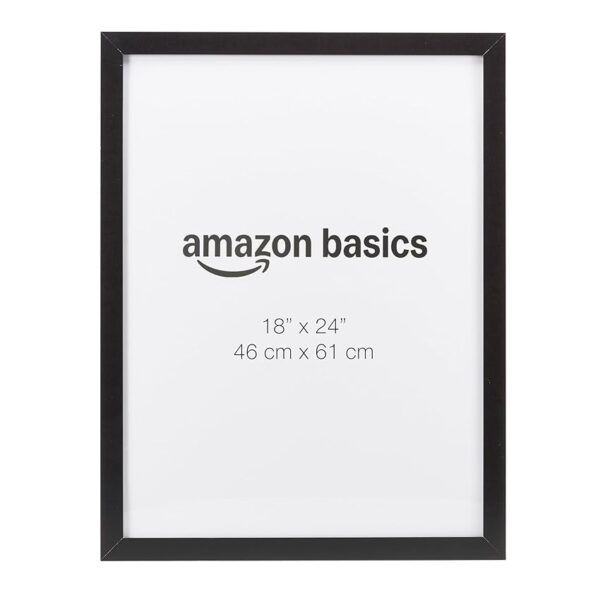Amazon Basics - Cornice Rettangolare in Legno per Poster/Foto