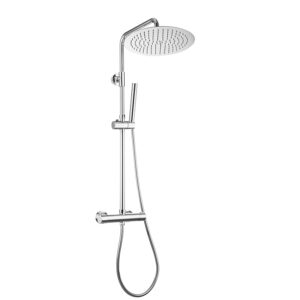 JOHO Colonna Doccia Acciaio Inox con Miscelatore Colonna Doccia Altezza Regolabile