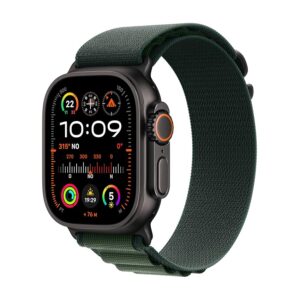 Apple Watch Ultra 2 GPS + Cellular 49 mm Sportwatch con robusta cassa in titanio Nero