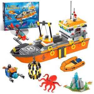 AKWME Set Costruzione Barca City Ocean Explorer
