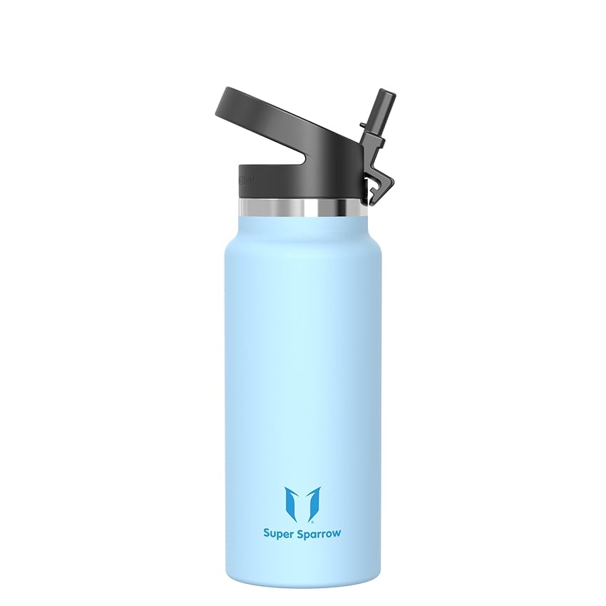 Super Sparrow Borraccia Termica 1 Litro - SwivelSip Inox Bottiglia Super Sparrow Borraccia Termica 1 Litro - SwivelSip Inox Bottiglia