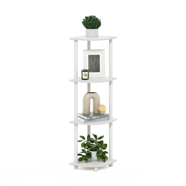 Furinno Turn-N-Tube Scaffale multiuso espositore angolare a 4 livelli