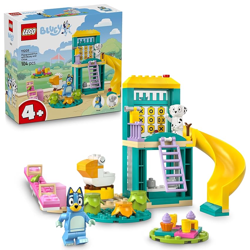 LEGO Bluey: Parco Giochi con Bluey e Chloe - Gioco per Bambine e Bambini da 4 Anni con 2 Minifigure LEGO Bluey: Parco Giochi con Bluey e Chloe - Gioco per Bambine e Bambini da 4 Anni con 2 Minifigure