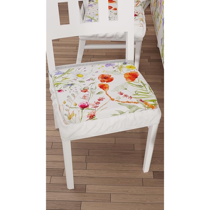 PETTI Artigiani Italiani - Cuscini per Sedia Cucina con Elastico da 6 Pezzi PETTI Artigiani Italiani - Cuscini per Sedia Cucina con Elastico da 6 Pezzi