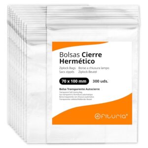 Bolsas con Cierre Hermético de Plástico Transparentes Ideales para Congelar Alimentos