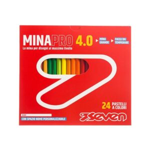 Seven Set Matite Colorate - Scatola da 24 pz - Confezione Pastelli Scuola