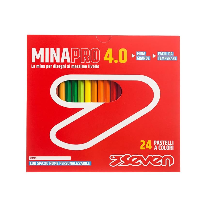 Seven Set Matite Colorate - Scatola da 24 pz - Confezione Pastelli Scuola Seven Set Matite Colorate - Scatola da 24 pz - Confezione Pastelli Scuola