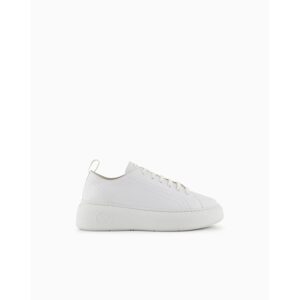 Armani Exchange Sneakers in Pelle Bianca Tinta Unita