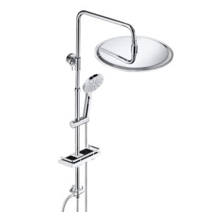 JOHO Colonna Doccia in Acciaio Inox Set Doccia Completo con Mensola