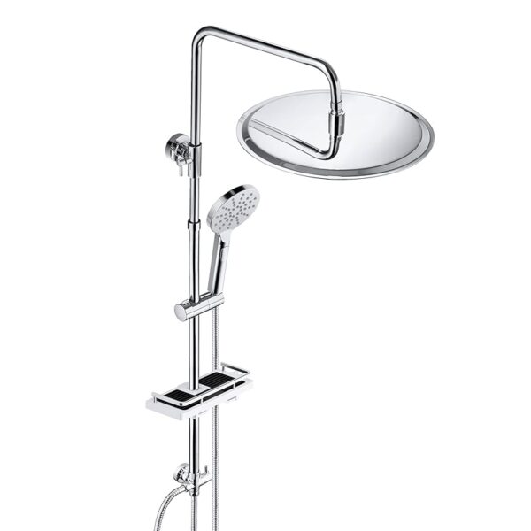 JOHO Colonna Doccia in Acciaio Inox Set Doccia Completo con Mensola