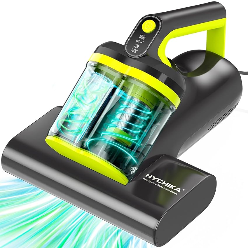 HYCHIKA Aspirapolvere per materassi - 16kPa Battimaterasso Antiacaro con luce UV HYCHIKA Aspirapolvere per materassi - 16kPa Battimaterasso Antiacaro con luce UV