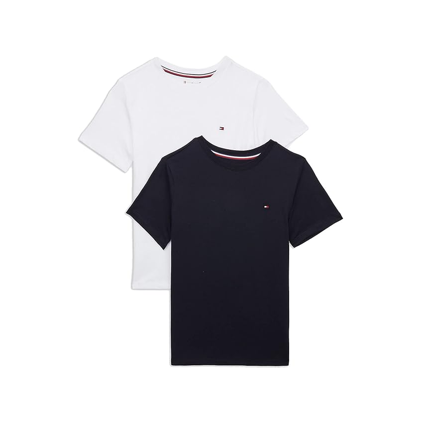 Tommy Hilfiger T-Shirt Bambino Confezione da 2 Maniche Corte Scollo Rotondo Tommy Hilfiger T-Shirt Bambino Confezione da 2 Maniche Corte Scollo Rotondo