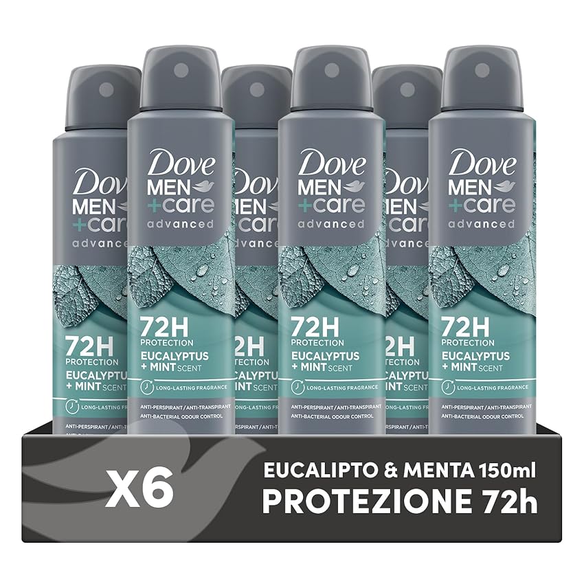 Dove Deodorante Dove Men + Care Eucalipto e Menta Spray Advanced Care Dove Deodorante Dove Men + Care Eucalipto e Menta Spray Advanced Care
