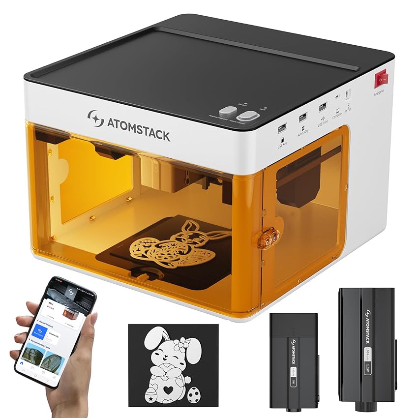 Atomstack P1 Doppio Modulo Incisore Laser Portatile