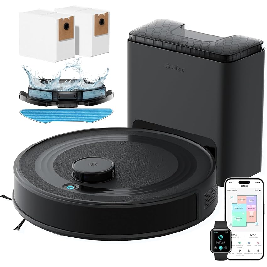 LEFANT M2 Plus Robot Aspirapolvere Lavapavimenti con Mappatura LEFANT M2 Plus Robot Aspirapolvere Lavapavimenti con Mappatura