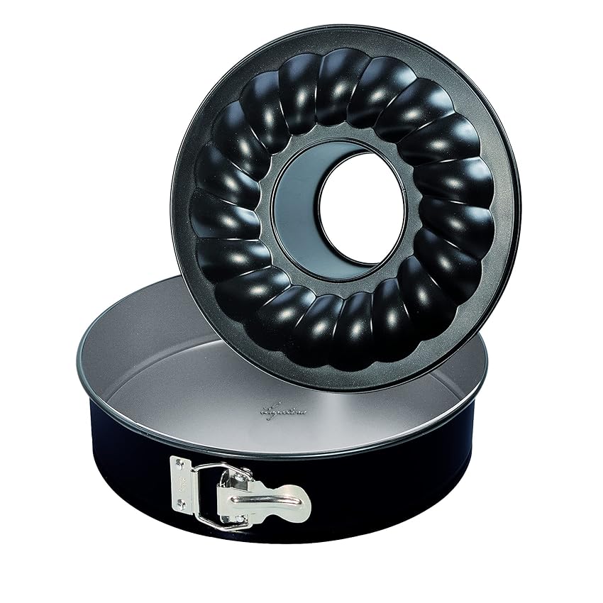 Lagostina Gustosa Tortiera Apribile con Cerniera e Due Fondi Intercambiabili in Acciaio Antiaderente Lagostina Gustosa Tortiera Apribile con Cerniera e Due Fondi Intercambiabili in Acciaio Antiaderente