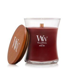 Candela profumata WoodWick con stoppino scoppiettante | Candela a clessidra media