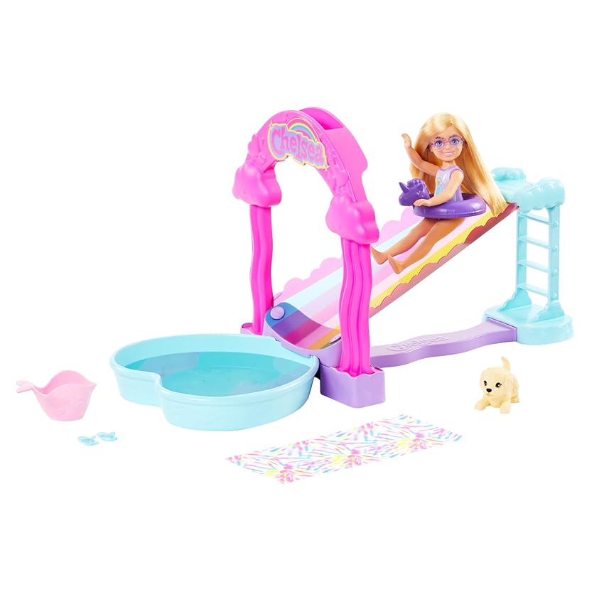 Barbie - Chelsea Scivolo d'acqua Arcobaleno