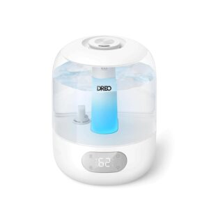 Dreo 3L Umidificatore Ambiente Bambini Silenzioso 26dB