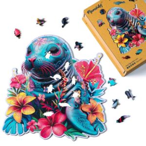 Figured'Art Puzzle in Legno di Animali per Adulti e Bambini