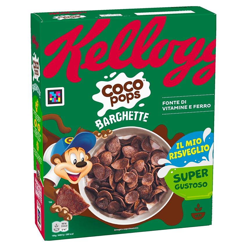 Kellogg's Coco Pops | Barchette al Cioccolato | con Frumento Tostato e Cioccolato