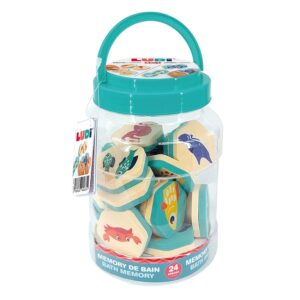 LUDI - Memorie da Bagno - 2 in 1 - Gioco di assemblaggio di Coppie di Animali e Puzzle