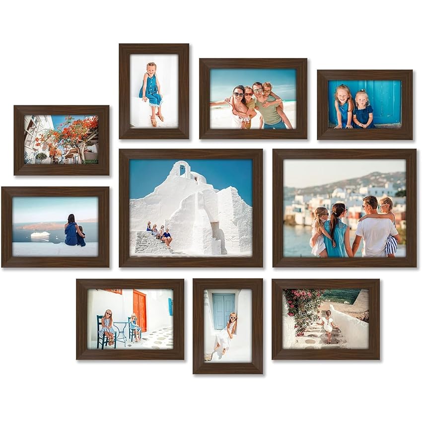 Americanflat Set Cornici Foto da Parete e da Tavolo 10 Pezzi Americanflat Set Cornici Foto da Parete e da Tavolo 10 Pezzi