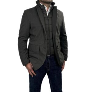 Piumino Uomo Invernale Sartoriale Giubbotto Imbottito Giubbino Elegante VEQUE