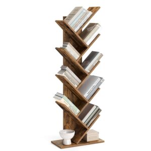 VASAGLE Libreria Scaffale ad Albero a 9 Ripiani