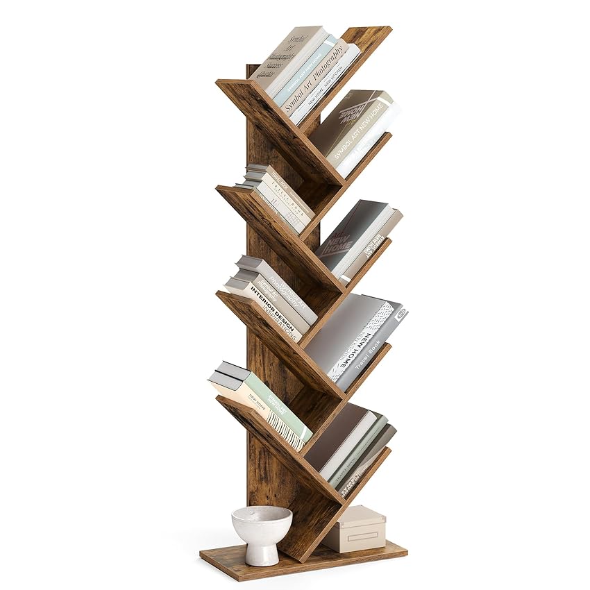 VASAGLE Libreria Scaffale ad Albero a 9 Ripiani