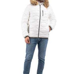 Giubbotto Uomo Invernale Piumino Imbottito Giubbino Cappuccio Pelliccia VEQUE